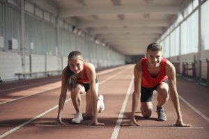 Athletics boy and girl